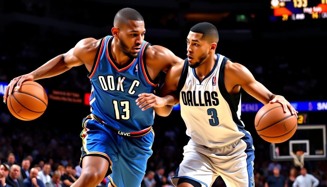 okc thunder vs dallas mavericks match player stats