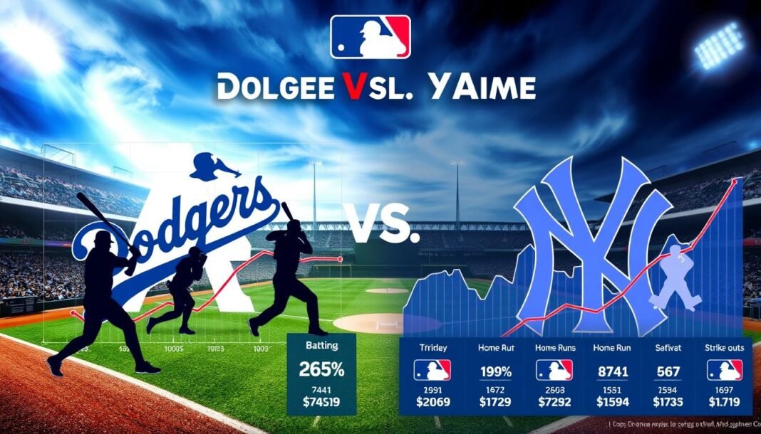 dodgers vs yankees match player stats