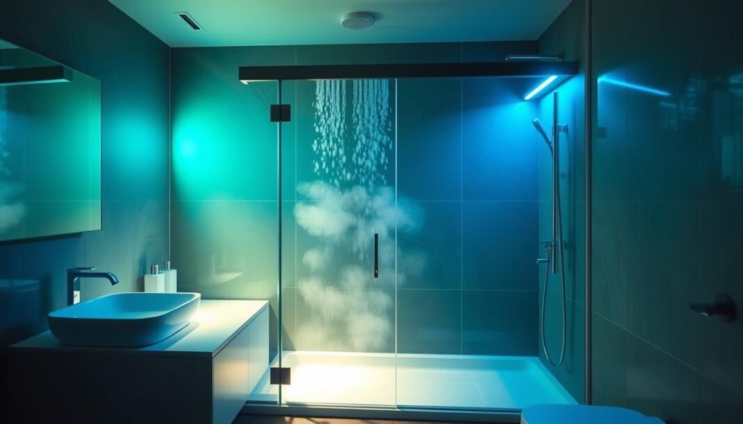 led shower light