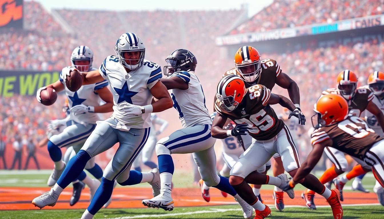 dallas cowboys vs cleveland browns match player stats