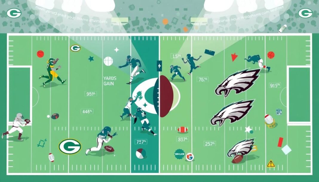 green bay packers vs philadelphia eagles match player stats