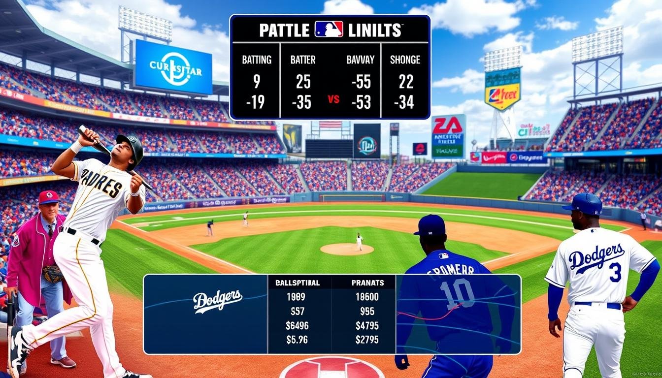 padres vs dodgers match player stats